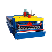 Automatoc 950 color steel aluminum metal roofing iron sheet arc glazed tile roll forming equipment building material machinery